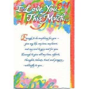 Love Greeting Card   I Love You This Much: Health 