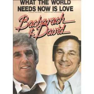  Sheet Music What The World Needs Now Is Love Bacharac and 