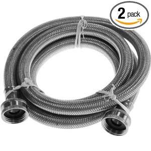 Aviditi 30511 3/4 Inch FHT by 60 Inch Stainless Steel Braided Washing 