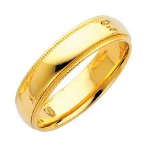   Milgrain Wedding Band Ring for Men & Women (Size 4 to 12)   Size 8