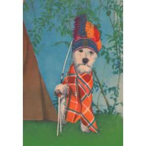  Indian Dog 16X24 Giclee Paper
