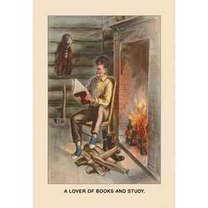  Lover of Books and Study (Abe Lincoln)   Paper Poster (18 
