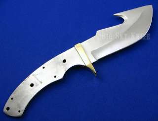 Large Gut Hook Hunting Knife Making Blade Blank w/Guard  