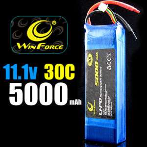 11.1v 5000mAh 30C LiPo 3S 11.1 Volt RC Akku Battery WF  