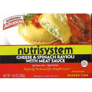 Nutrisystem Cheese & Spinach Ravioli with Meat Sauce  