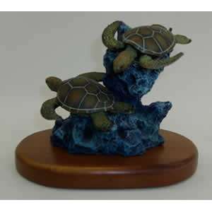  Two Sea Turtles Collectible Figurine: Home & Kitchen