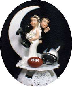 Carolina Panther Football Team Wedding Cake Topper Top  