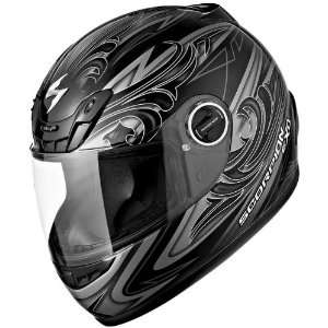  Scorpion EXO 400 Graphics Helmet, Synergy Silver, Primary 