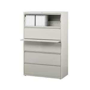   File,5 Drawer,w/Roll out Shelf,36x19 1/4x67,Gray