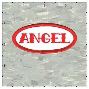 Angel name tag iron on patch applique