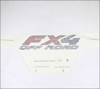 BRAND NEW OEM FX4 OFF ROAD DECAL SILVER & RED FORD SUPER DUTY #3C3Z 