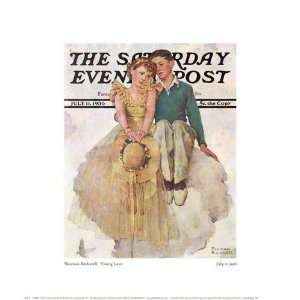  Norman Rockwell   Young Love Giclee: Home & Kitchen