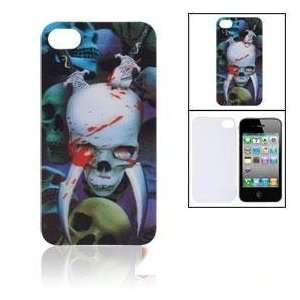 3D Style Blood Skull Hard Case Cover for iPhone 4 4G: Cell 