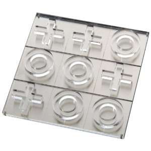  Boom Tic Tac Toe Game, Small, Steel/Lucite