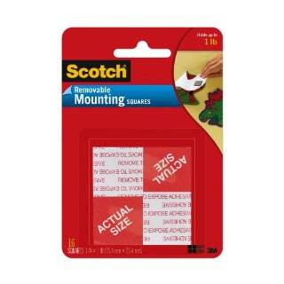  Scotch® Wall Mounting Tabs 7225, 1/2 inch x 3/4 Inches 