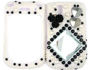 BLING 3D CRYSTAL CASE COVER BLACKBERRY BOLD 9650 PEARL  