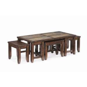  Allister Cocktail Table Set in Cinnamon: Home & Kitchen