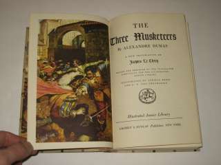 Dumas THE THREE MUSKETEERS Illustrated Junior Library  