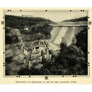  1911 Print Penstock Necaxa Auxillary Dam Engineering 