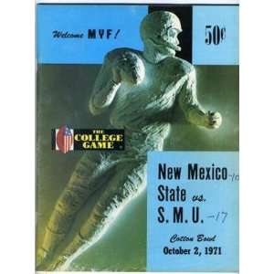  New Mexico State v SMU Program 1971 Cotton Bowl 