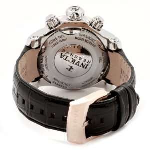 Invicta Mens 0360 Reserve Collection Venom Chronograph Black Leather 