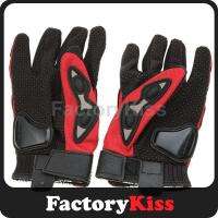 Pro Biker Motorcycle Motocross Racing Gloves RED L  