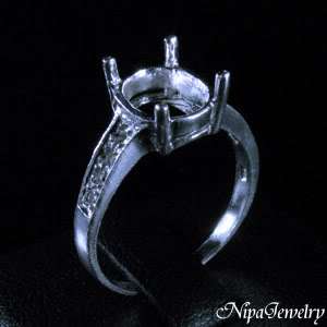 Ring Setting Sterling Silver 8x10mm.Oval #7  