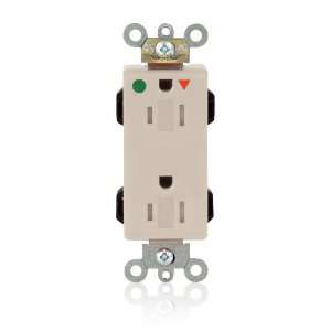   Amp, 125 Volt, 2P, 3W, Modular Decora Duplex Receptacle, Light Almond