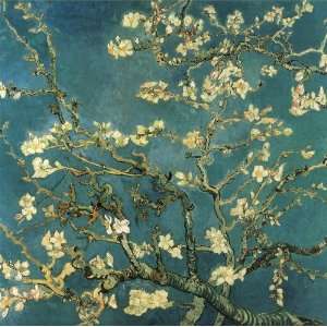Vincent Van Gogh: 27.5W by 27.5H : Rami di Mandorlo in fiore CANVAS 