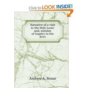   Holy Land and, mission of inquiry to the Jews Andrew A. Bonar Books