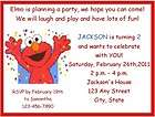 Personalized Elmo Birthday Party Invitations