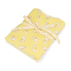  Bumkins Juice Bib and Burp Cloth Set   Yellow Bunny: Baby