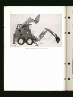 John Deere 170 Skid Steer >165 Backhoe Operators Manual  