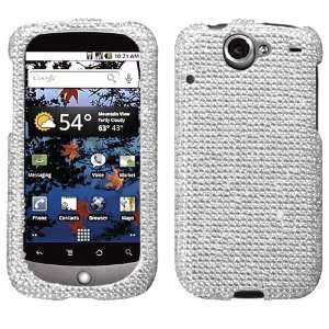  HTC Nexus One (Google), Silver Diamante Protector Cover 