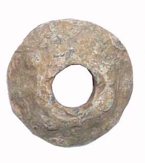 ANCIENT VIKING LEAD SPINDLE WHORL. C.800 1000 AD  