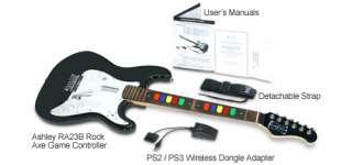 Ashley RA23B Rock Axe Game Controller   Guitar Hero/Rock Band, For PS2 