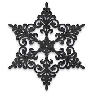 Midnight Snowflake Felt Coasters   Set of 4 Ribbon  