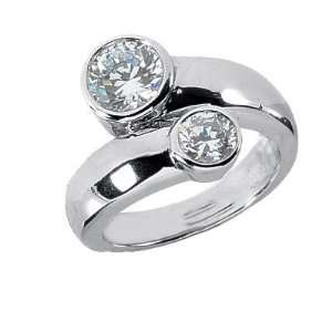 0.50 ct Ladys Round Cut Diamond Anniversary Fancy Ring in 