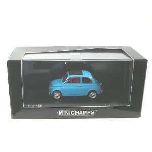  1968 Fiat 500L Blue 143 Scale MiniChamps 400 121601 Toys 