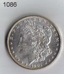 1901 O Morgan Dollar Brilliant Uncirculated Lot # 1086  