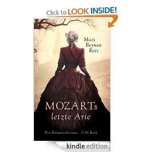 Mozarts letzte Arie Roman (German Edition) Matt Beynon Rees, Klaus 