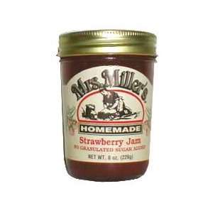 Strawberry Jam No Added Sugar 3 jars Mrs Miller Homemade  