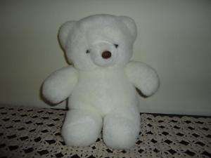 Vintage White Teddy Bear 11 Inch  