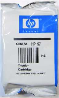 Genuine NEW HP 57 (C6657A) Tri color Ink Cartridge (MARCH 2007) ++FREE 