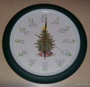 12 Days Of Christmas Musical Christmas Clock   12 Different Songs 13 