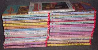 Lot of 26 BABY SITTERS CLUB & LITTLE SISTER Ann H. Martin Scholastic 