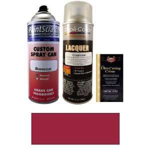   Oz. Wine Red Spray Can Paint Kit for 1990 Volvo 244 (602): Automotive