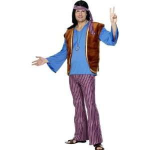   Hippy/Hippie 60S 70S Mens Fancy Dress Costume/Flares M: Toys & Games