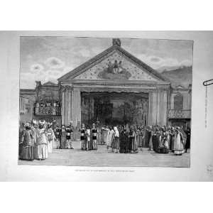  1890 Passion Play Ober Ammergau Bavaria Christ Print: Home 