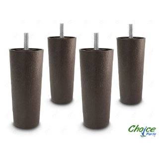 Choice Parts   5 Inch Dark Walnut Plastic Sofa Legs (Pack of 4 